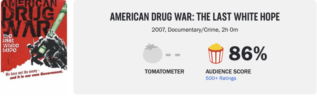Click here to view over 500 reviews of American Drug War